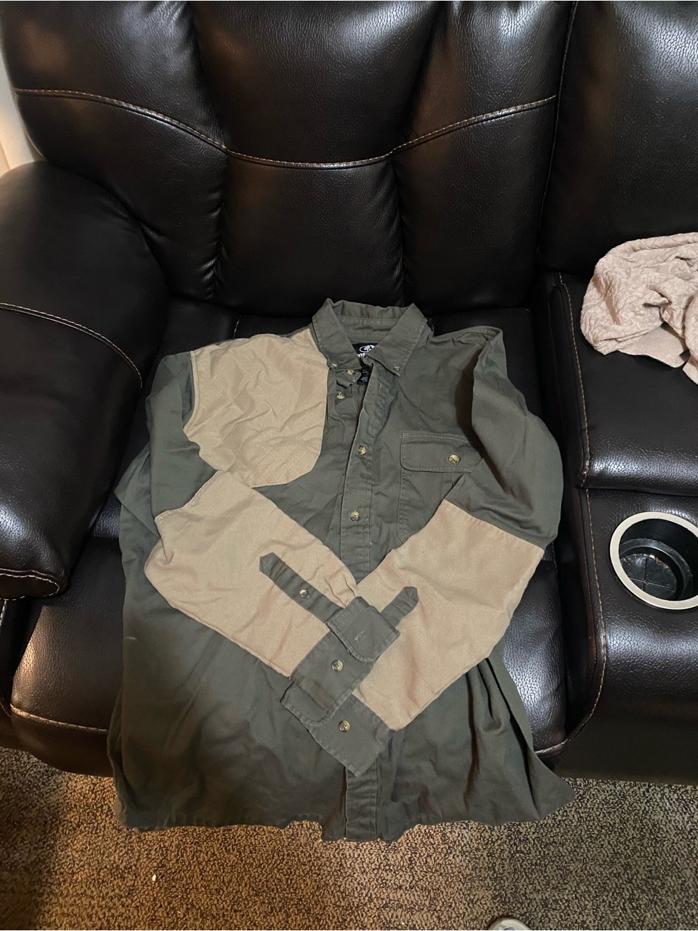Mossy Oak Two-Tone Olive & Khaki Shirt Jacket